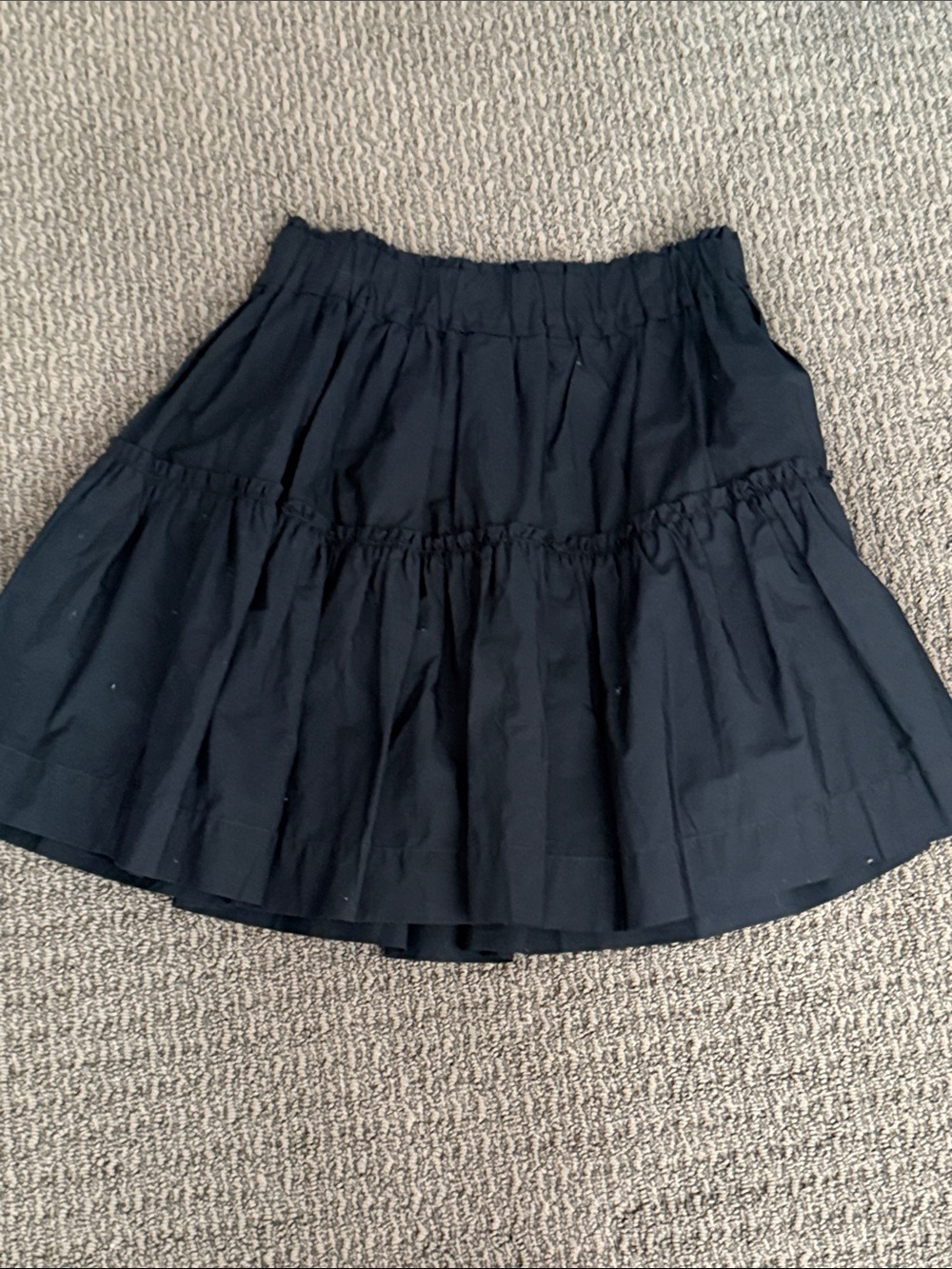 Maeve Black Tiered Skater Skirt